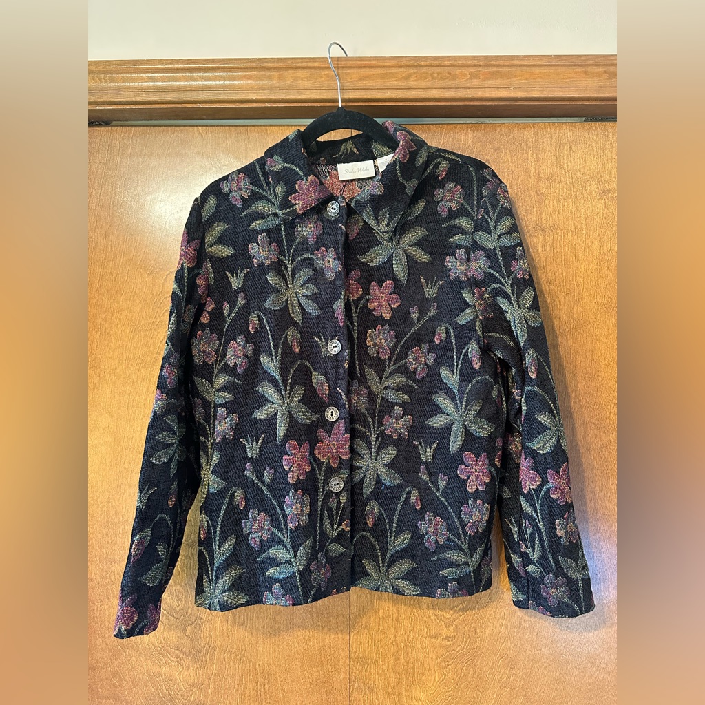 Vintage Floral Tapestry Coat